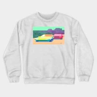 Retro Style Cars Crewneck Sweatshirt